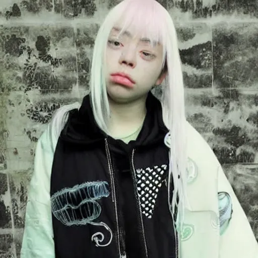 Image similar to asian billie eilish