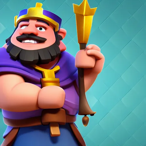 Image similar to portrait of a character from the game Clash Royale