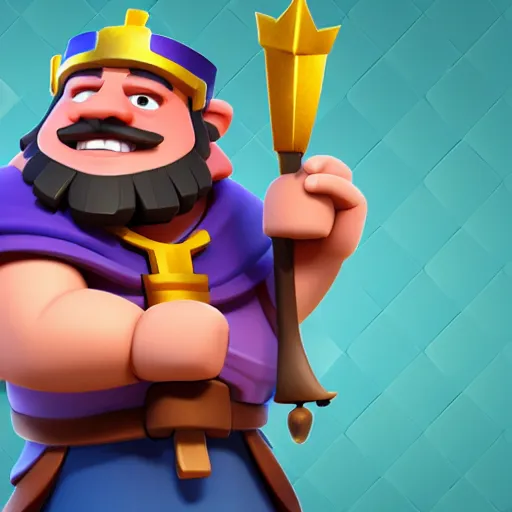 Clash Royale - Blue And Red King Laughing (Green Screen) – CreatorSet