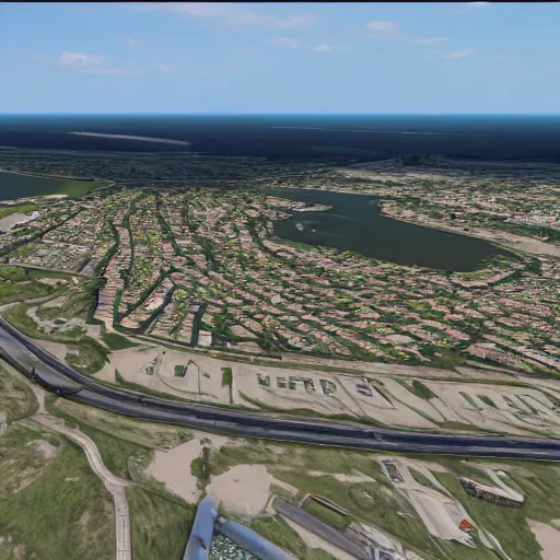 Prompt: pembroke pines florida in gta 5, 8k octane 3D render