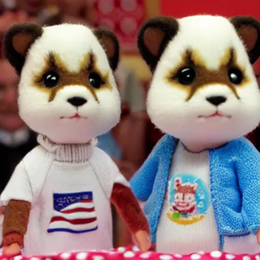 Prompt: barack obama as a calico critters