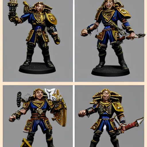 Prompt: warhammer mini of Anthony Fauci. Detailed figures.