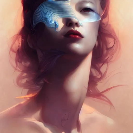 Prompt: Lee Jin-Eun by Peter Mohrbacher, rule of thirds, seductive look, beautiful