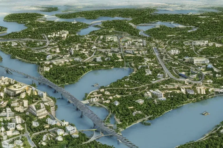 Image similar to the future capital city of liberland