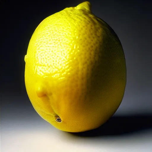 Image similar to uhd candid photo of a don lemmon as a lemon. photo by annie leibowitz