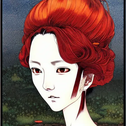 Prompt: prompt : mysterious portrait painted in miyazaki color style drawn by katsuhiro otomo and takato yamamoto, inspired by fables, china doll face, smooth face feature, intricate oil painting, high detail, sharp high detail, manga and anime 2 0 0 0