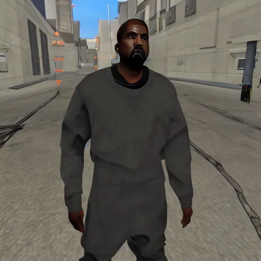 Image similar to kanye west in half life 1