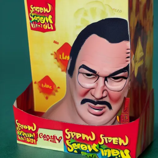 Image similar to Steven Seagal as a happy meal toy