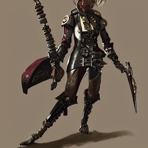 Prompt: steampunk style weapons, concept art, octane render, trending on dishonored 2
