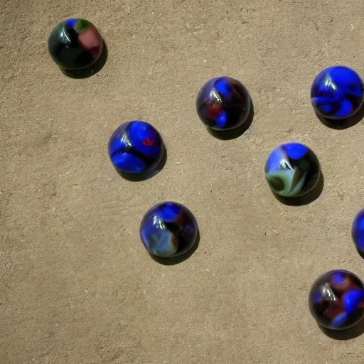 Image similar to aliens playing marbles