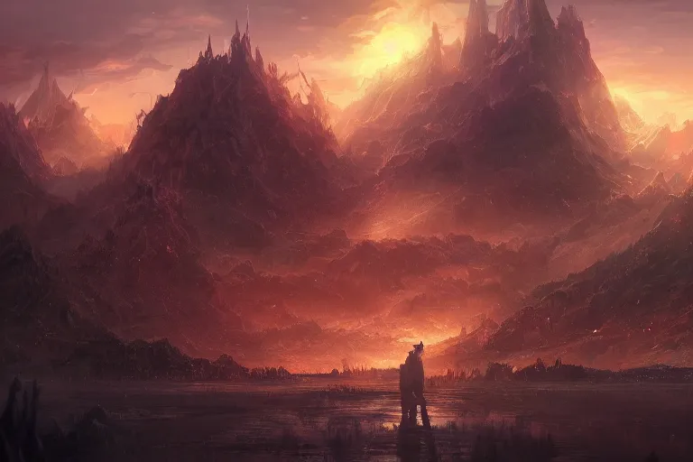 Image similar to a landscape in hell, intricate, highly detailed, digital painting,, official media, anime key visual, concept art, rich vivid colors, ambient lighting, sharp focus, illustration, art by wlop