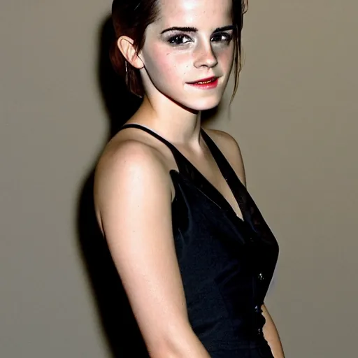 Prompt: emma watson, larry flynt hustler club,