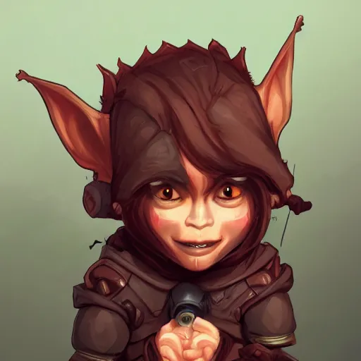 Image similar to adorable cute goblin girl, trending on artstation, detailed, illustration