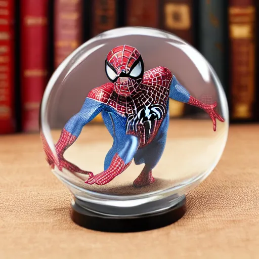 Image similar to 100mm Crystal Spiderman Figurines Paperweight Art & Collection for Home Decoration