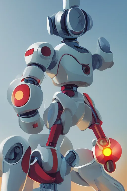 Image similar to metabots medabots medarotto medarot robot minimalist comics, behance hd by jesper ejsing, by rhads, makoto shinkai and lois van baarle, ilya kuvshinov, rossdraws global illumination ray tracing hdr radiating a glowing aura