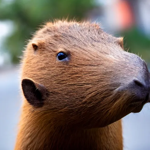 Prompt: chilling capybara emoji, white background