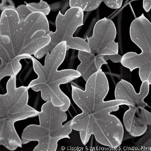 Image similar to dewdrops on creeper tendrils, award winning black and white photography