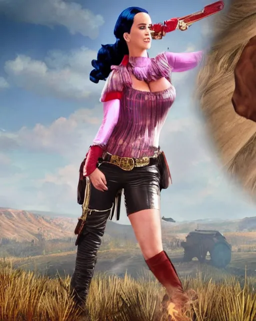 Image similar to katy perry in rdr 2