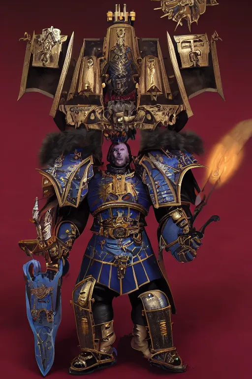 Image similar to queen portrait heros warhammer 4 0 k horus heresy fanart - the primarchs emperor by johannes helgeson animated with vfx concept artist & illustrator global illumination ray tracing hdr fanart arstation zbrush central hardmesh 8 k octane renderer comics stylized