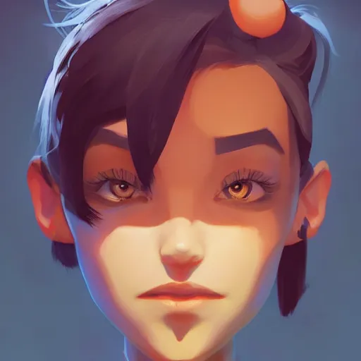 Prompt: face icon stylized minimalist 3 do interactive multiplayer, loftis, cory behance hd by jesper ejsing, by rhads, makoto shinkai and lois van baarle, ilya kuvshinov, rossdraws global illumination