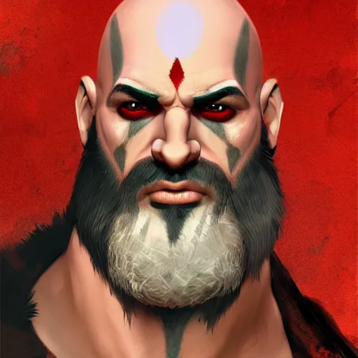 Prompt: Kratos, Artstation, Digital Art, Artstation