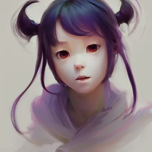 Image similar to beautiful huggy-wuggy from poppy-playtime the video game, Yuumei, Yanjun Cheng, Artgerm and Greg Rutkowski and Alphonse Mucha, studio ghibli, hiyao miyazaki, digital painting, portrait , cinematic lighting, highly detailed, concept art, Atmosphere, illustration, smooth, sharp focus, editor's pickup, trending on artstation, trending on deviantart