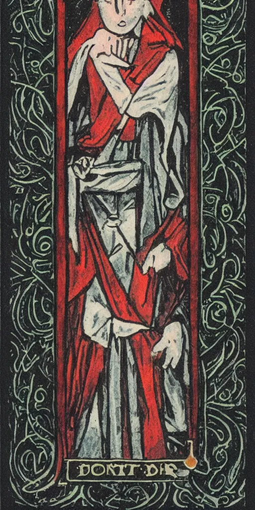 Image similar to blank tarot card