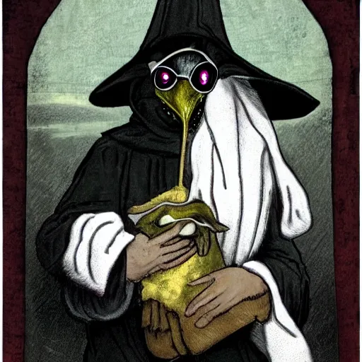 Image similar to the plague doctor as a goat