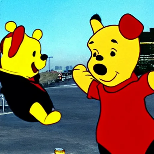 Prompt: xi jinping and winnie the pooh starring in fear and loathing in los vegas ( 1 9 9 8 )