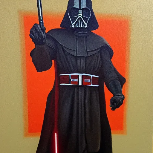 Image similar to oil painting of darth revan