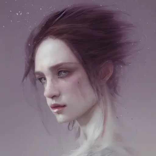 Prompt: A head and shoulders portrait of an attractive fairy by Greg Rutkowski, Sung Choi, Mitchell Mohrhauser, Maciej Kuciara, Johnson Ting, Maxim Verehin, Peter Konig, Bloodborne, 8k photorealistic, cinematic lighting, HD, high details, dramatic, dark atmosphere, trending on artstation