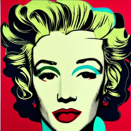 Image similar to beautiful female android portrait in block colour by james jean, by andy warhol, by roy lichtenstein, by egon schiele