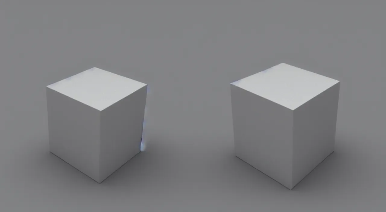 Prompt: 3 d render of a cube