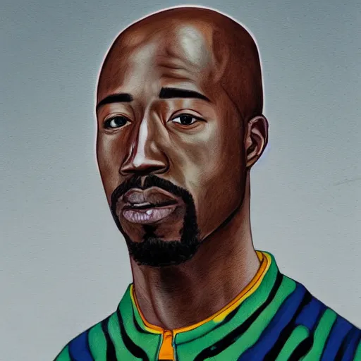 Image similar to detailed portrait of freddie gibbs