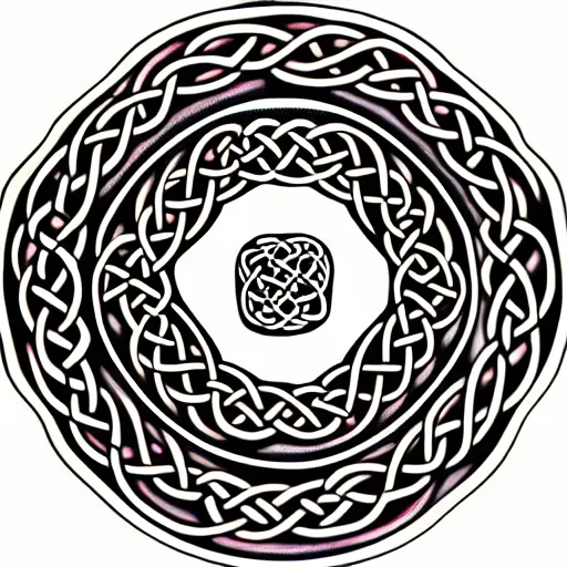 Prompt: ornate twisting three dimensional multilayered celtic pattern vortex inside a hexagonal shape, intricate detail, complex