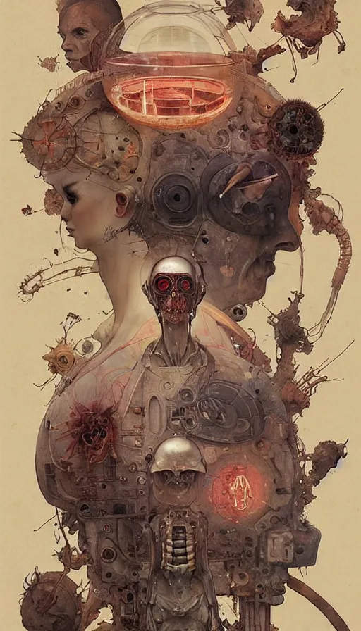 Image similar to single - use time - travel simulation capsule by chiara bautista, beksinski and norman rockwell and greg rutkowski weta studio, and lucasfilm