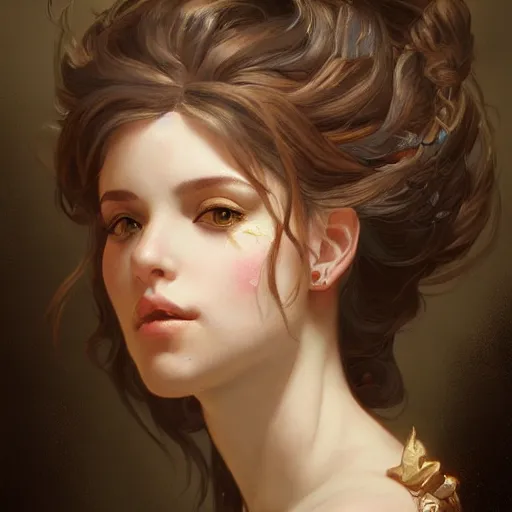 Prompt: a fantasy style portrait painting of elena cucci in the style of francois boucher oil painting unreal 5 daz. rpg portrait, extremely detailed artgerm greg rutkowski alphonse mucha