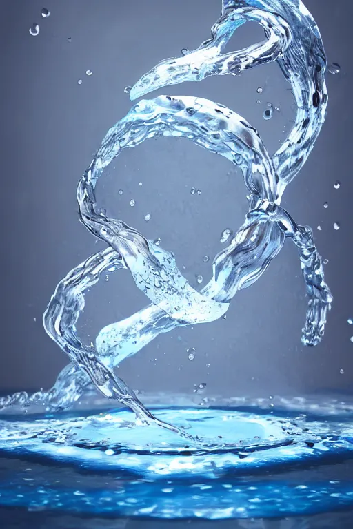 Image similar to a water bender making water swirl around , made by Stanley Artgerm Lau, WLOP, Rossdraws, ArtStation, CGSociety, concept art, cgsociety, octane render, trending on artstation, artstationHD, artstationHQ, unreal engine, 4k, 8k,