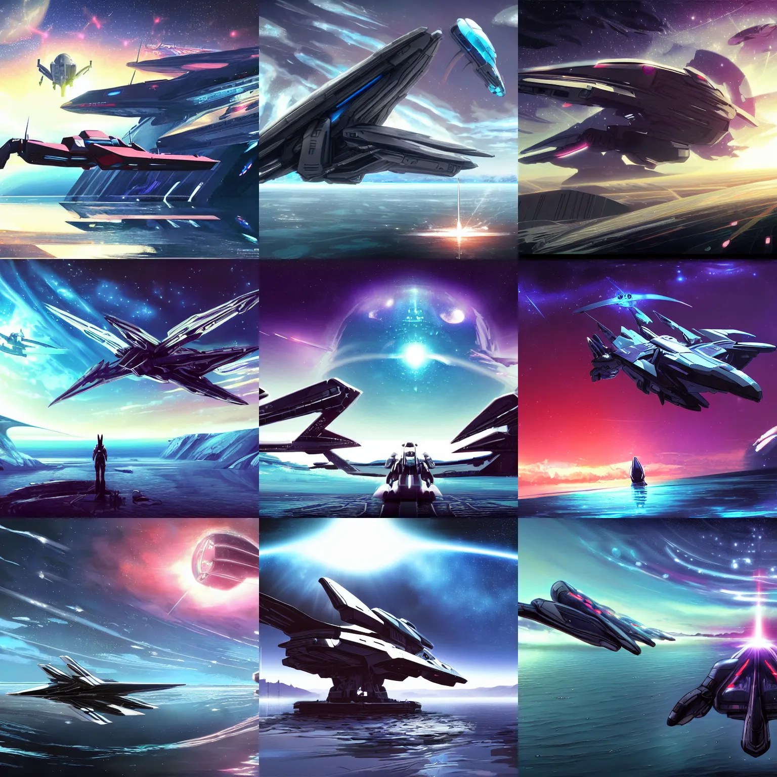 Anime picture search engine! - airplane byeontae jagga highres jet mecha  missile pod neon genesis evangel… | Space ship concept art, Spaceship  design, Concept ships