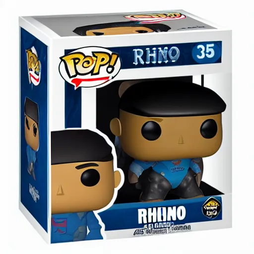 Image similar to rhino as a truck funko pop