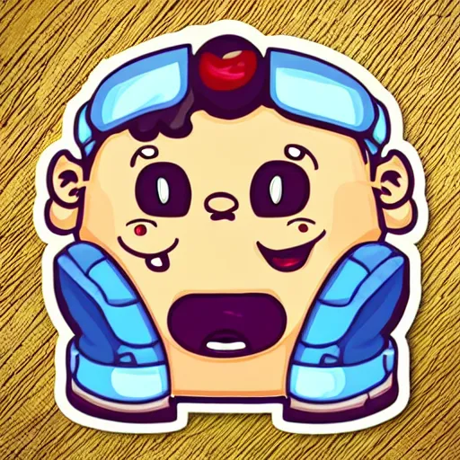 Image similar to cute sticker of baba is you videogame