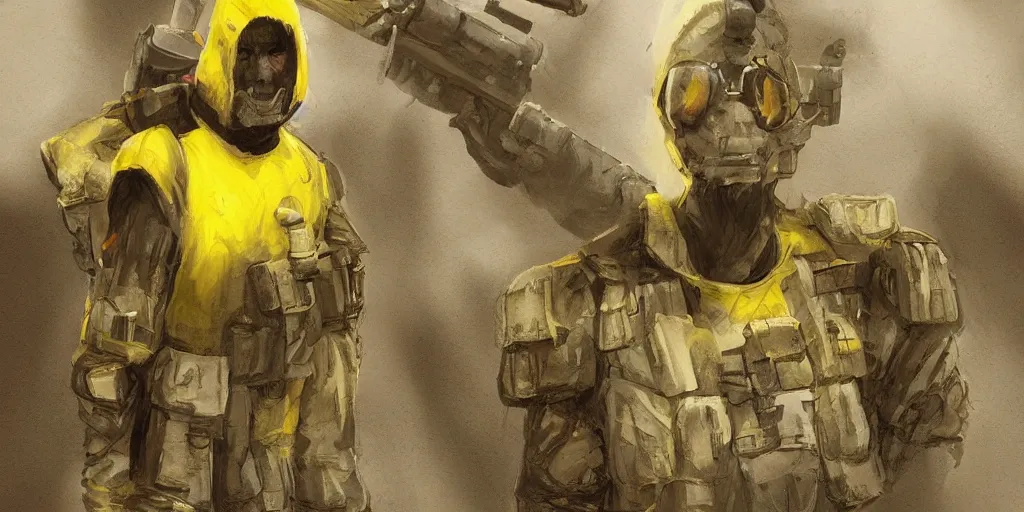 Image similar to A man dressed as a banana in the game Battlefield 2042, 4k, concept art, very detailed