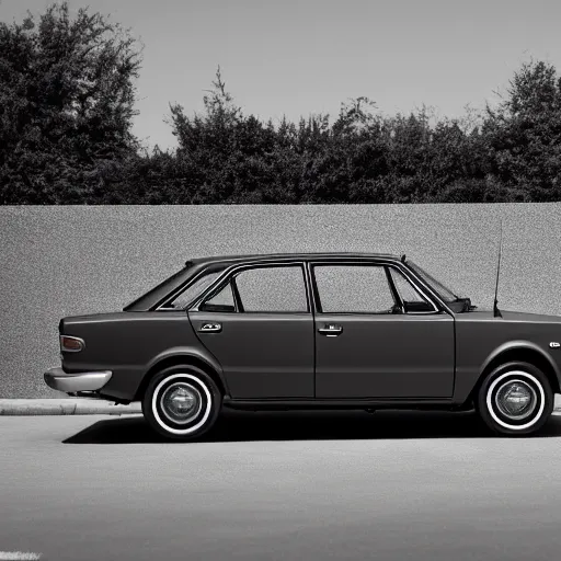 Prompt: First-generation Toyota Corolla 1966. Studio Photo. Photorrealism.