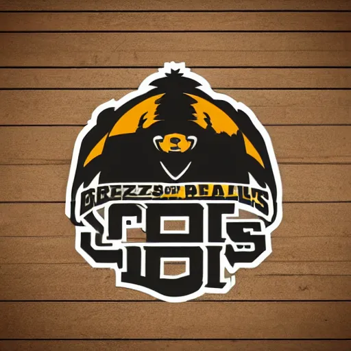 Image similar to concept logo design for a grizzley bears football team