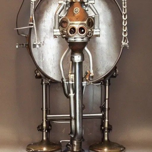 Prompt: studio photo of an steampunk urinal