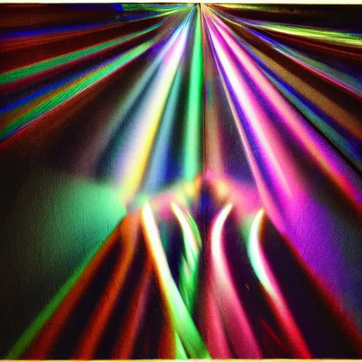 Image similar to dancing lights, prismatic, chiaroscuro