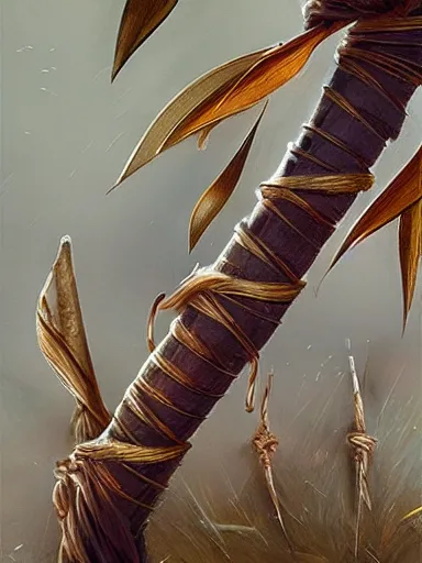 Prompt: flying bamboo sticks spears. intricate, elegant, highly detailed, digital painting, artstation, concept art, sharp focus, illustration, by justin gerard and artgerm, 8 k