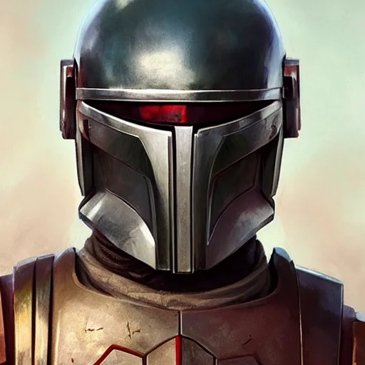 Image similar to portrait of a man by greg rutkowski, gabriel luna as a helmetless mandalorian warrior from star wars expanded universe, highly detailed portrait, digital painting, artstation, concept art, smooth, sharp foccus ilustration, artstation hq