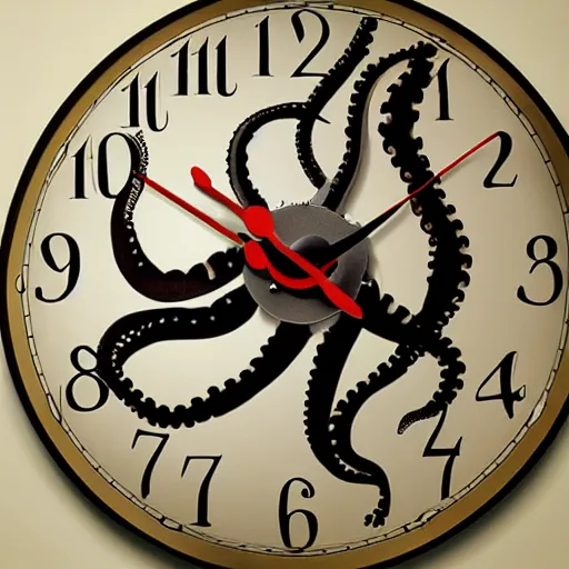 Image similar to octopus clock