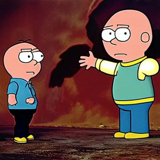 Prompt: uhd photorealisitc candid photo of stewie griffin and arnold shortman. photo by annie leibowitz and steve mccurry